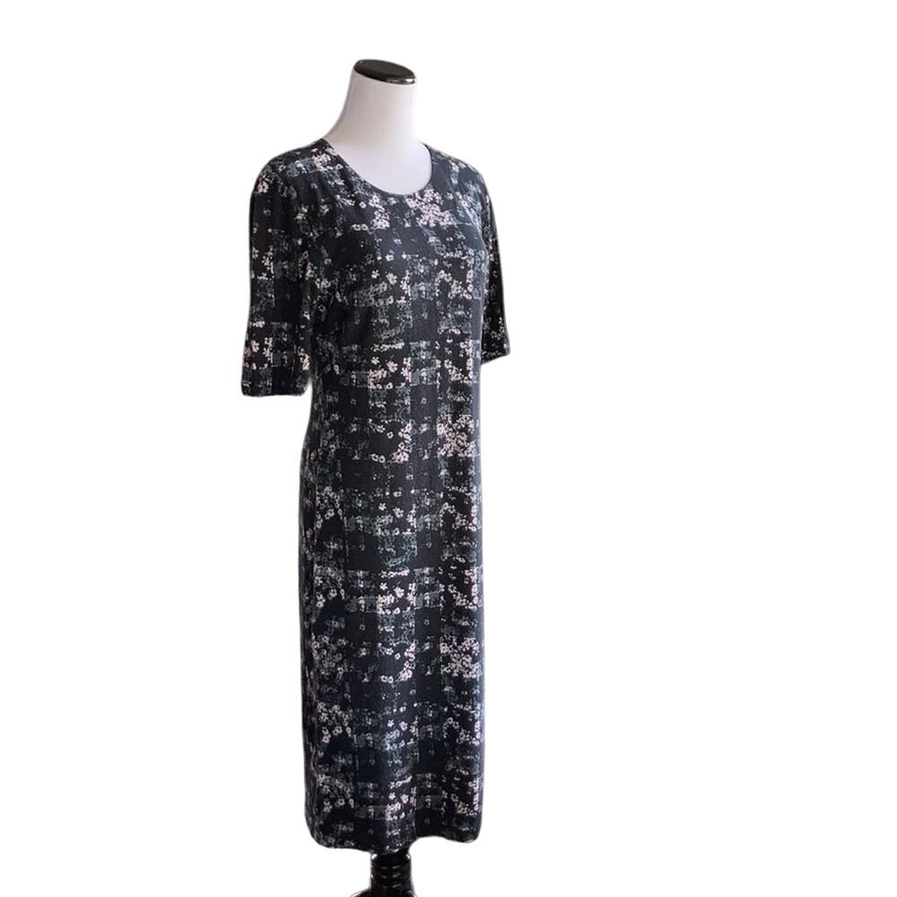 NWT Premise Navy Floral Stretch Sheath Dress, M
